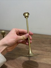 Vintage brass candle holder set of 3 home decor holiday Taiwan classic