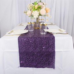 Table Runner Purple 10 Pack Sequin Table Runners 12×108 Inches Purple Table R…