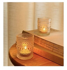 36 Pieces Votive Candle Holders for Christmas Decorations, 2×2.5in Clear Glass
