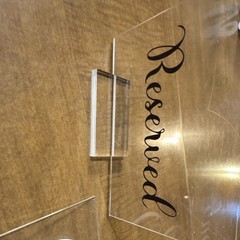 Acrylic Wedding Sign Set – Cards & Guest Book + Reserved Table Signs