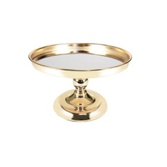 Gold Cake Stand,8 Inches Round Cupcake Stands Metal Party Dessert Display Stand
