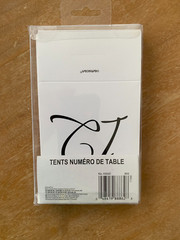 Amscan Table Number Tent Cards 1-12 4in x 5in Cardstock NEW