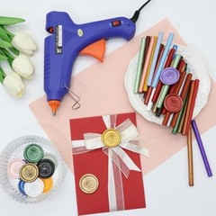 100 Pcs Assorted Color Sealing Wax Sticks for Wax Seal Stamp & Glue Gun – Perfec