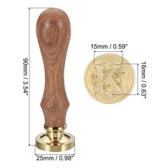 Alphabet K Wax Seal Stamp Initial Letter Sealing Wax Classic Retro