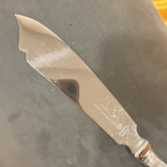 Denmark STERLING Silver Cardinal Cake Knife by Grann & Laglye 11”/28cm