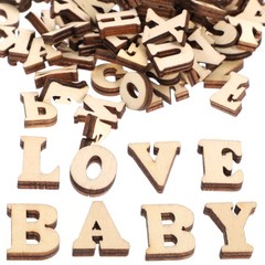 100pcs Educational Toy Small Natural Wooden Slice Scrapbooking Embellishments