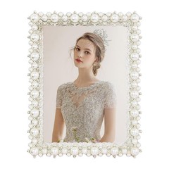 DIKAR 5×7 picture frame with Pearls for Wedding Gifts, Wedding Picture Frame …