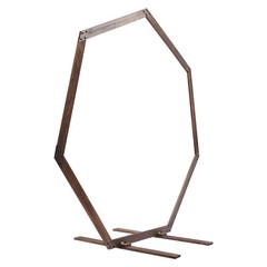 7.2FT Wedding Party Arch Door Wooden Heptagon Flower Arbor Stand Background USA