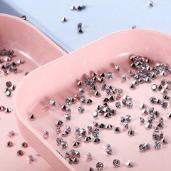 10000 Clear Wedding Table Scatter Confetti Crystals Acrylic 4mm, Silver