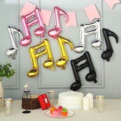 Music Notes Mylar Foil Balloons Party Wedding Event Decorations Supplies Sale