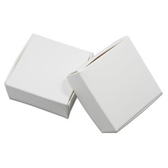 100x White Favour Boxes Birthday Wedding Bomboniere Party Favour Box 7.5×7.5x3cm