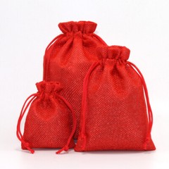 10/20/30pcs Wedding Imitation Hemp Favour Gift Bags Jewelry Drawstring Pouch