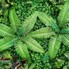 9*Artificial Plant Wall Panel Grass Hedge Vertical Garden Backdrop Decoration US