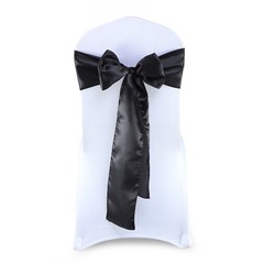 25/50/100/150/200 Satin Chair Sashes Silky Sateen Bows wedding party event décor