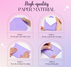 ACSTEP 50PACK Gift Card Envelopes Credit Size 4X2.75 50 PCS, Colorful