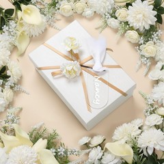 24 PCS Clear Acrylic Place Cards Wedding White Ribbon 3.54×1.77 Inch Blank