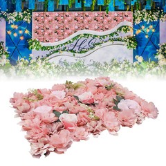12 Pcs Flower Wall Panels Roses Hydrangeas for Wedding & Party Venue Decoration