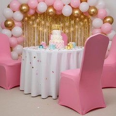 Spandex Chair Cover Chair Decoration for Wedding Banquet Party Light Pink | c…
