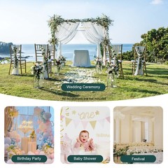 Metal Flower Balloon Frame Square Wedding Arch Backdrop Metal Stand Garden Decor