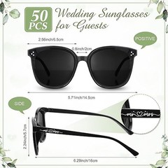 Kanayu Wedding Favors for Guests 50 Wedding Party Sunglasses Gifts Wooden Fresh