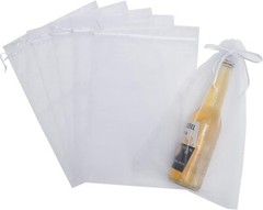 25 Pcs 8×12 Inch Mesh Drawstring Organza Bags for Favors Merchandising Gifts