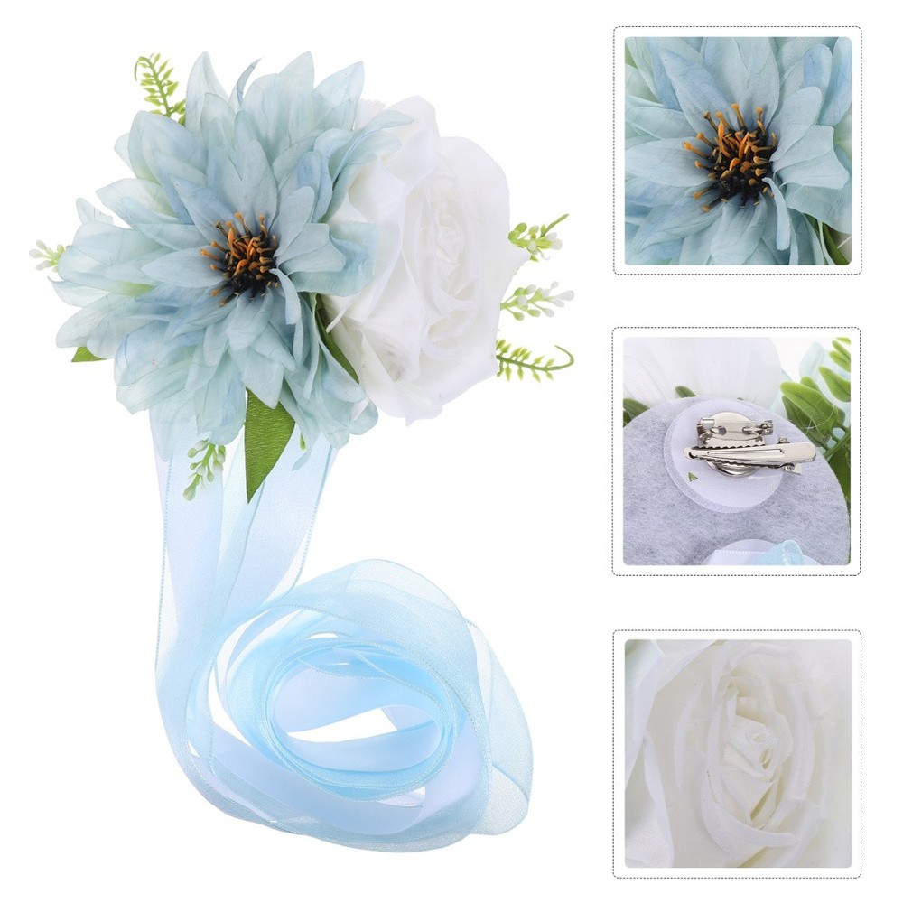 Chair Back Decoration Simulation Flowers Curtain Hold for Curtains