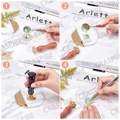 CRASPIRE Bird Wax Seal Stamp Holly Mistletoe Sealing Stamp X’Mas EVE Merry Ch…