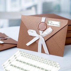 Lincia 20 Sheets 600 Pcs Wedding Greenery Leaf Address Labels Printable Elega…