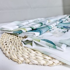 Green Eucalyptus Leaves Curtains for Living Room 84 inch Length 2 Panels Set …