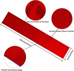 4x Red Satin 12″ x 108»Table Runner Bright Silk Smooth Wedding Party Banquet