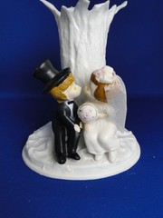 New RARE Vintage Wilton «Flowering Love » Wedding Cake Top Vase, 1971, #111-9394