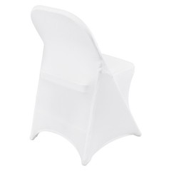 Uimoso 12PCS White Spandex Chair Covers for Weddings, Parties, and Dining Events