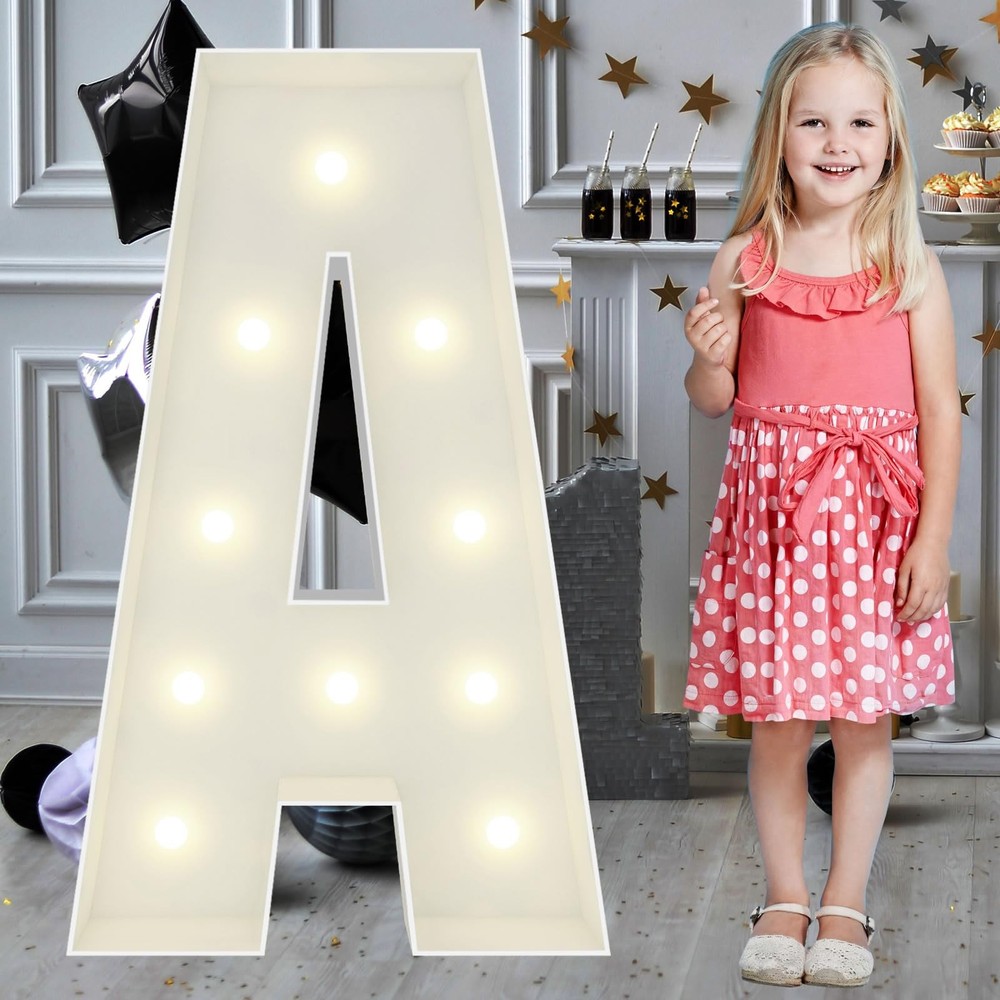3FT Marquee Light Up Letters A, Big Letter for 3 Feet, A