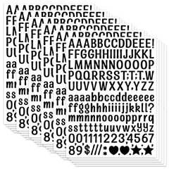 4680 Letter Stickers 30 Sheets Alphabet Stickers 0.5in Vinyl Self-Adhesive Nu…