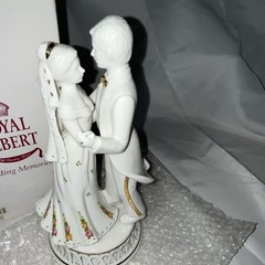 Royal Albert OCR Wedding Bride and Groom Porcelain Floral Wedding Figurine