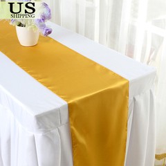 Satin Table Runner Wedding Party Banquet Tablecloth Party Decoration 12”×108”