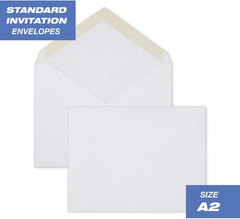 Mead Standard A2 Invitation Envelopes, Gummed 1 Count (Pack of 200), White