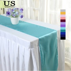 10 Pcs Satin Table Runner Wedding Banquet Decoration (12″X108″) Tablecloth Party