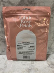 Fabric Rose Petals White & Pink 200 Pcs Vivitar