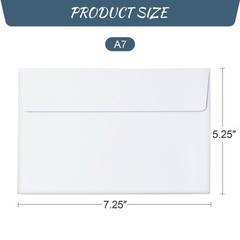 Bonfasvo A7 Invitation Envelopes, 5.25 x 7.25 X Inches, Brown