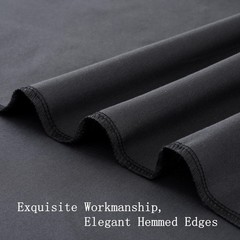 20 ft x 10 ft Thick Black Backdrop Curtain for Parties, 4 Panels Black Polyes…