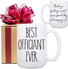 Memorable Thank You Mug for Officiants – Dishwasher Safe & Durable Design