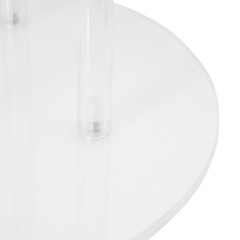 5-Tier Acrylic Flower Stand With Crystal Pendants 43.3 In Clear Wedding