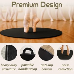 Portable Dance Floor Round, Ballet Wood Floor, Dance Turning Board, Smooth Ba…