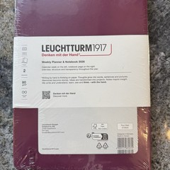 LEUCHTTURM1917 – Weekly Planner & Notebook 2026, Hardcover, Medium (A5), Ruled