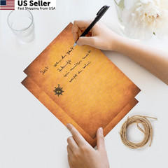 Vintage Stationery Paper and Envelopes Set – 24 Sheets Classic Aged
