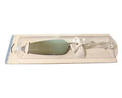 Wedding Cake Server 11″ Stainless Steel Clear Acrylic Handle White Bow Target
