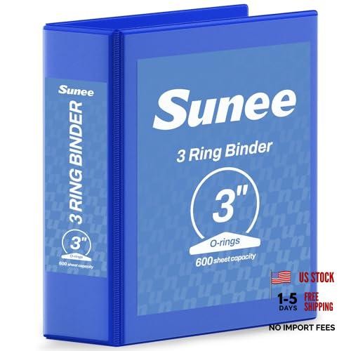 Cobalt Blue 3 Ring Binder – Clear View – PVC-Free – 3 Inch – 1 Pack