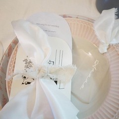 10 PCS Clear Acrylic Place Cards Blanks 3.54″ x 1.77″ Ribbon Name Tags