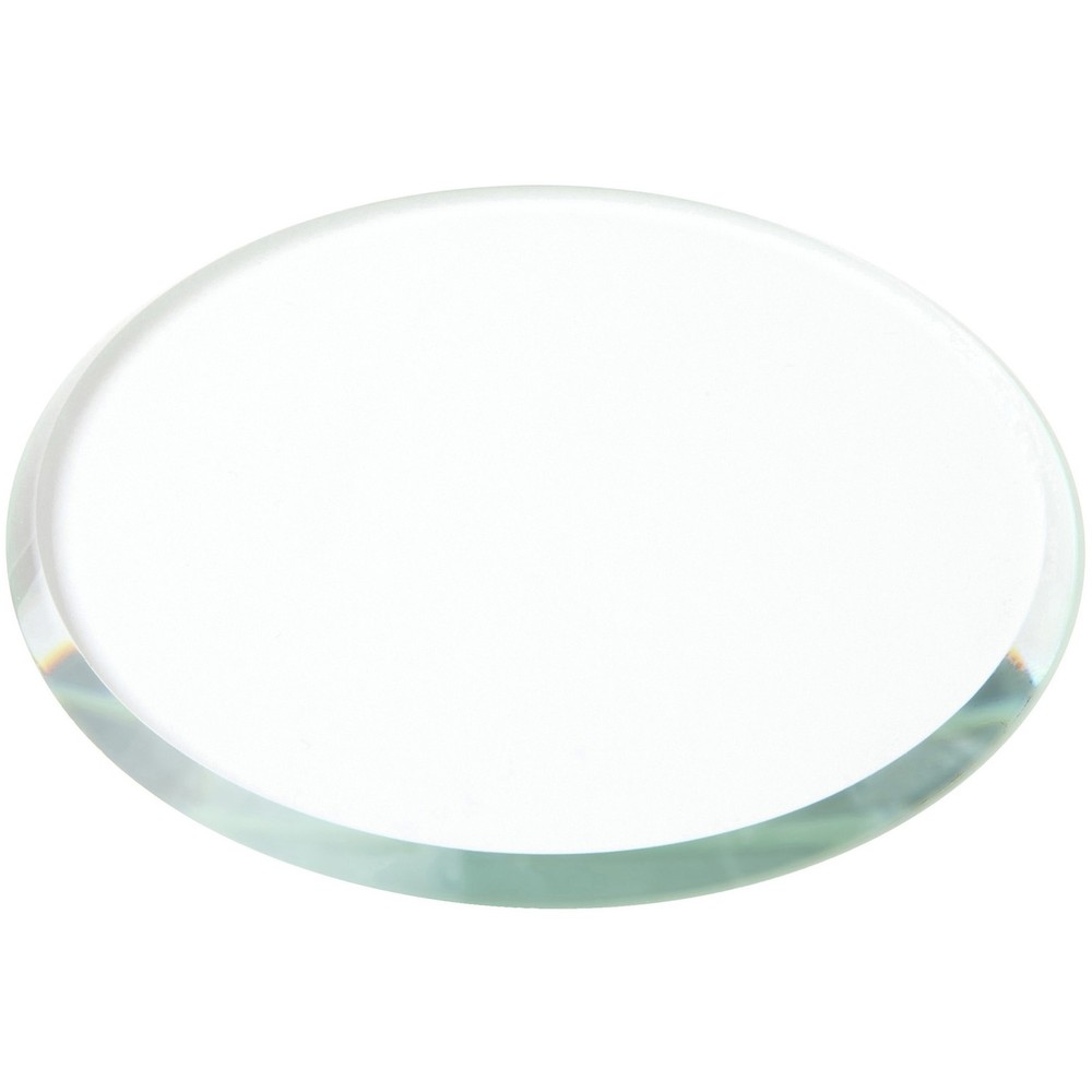 Plymor 2.5″ Round, 3mm Thick Beveled Clear Glass Circle